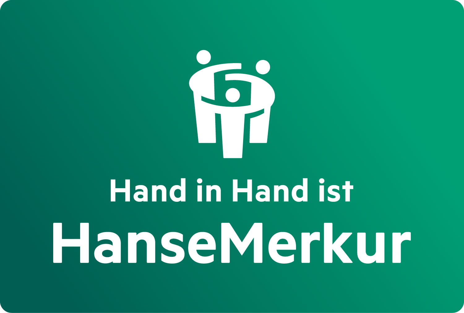 HanseMerkur Logo hand in Hand